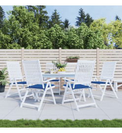 Coussins de chaise de jardin 6 pcs bleu royal 50x50x3 cm