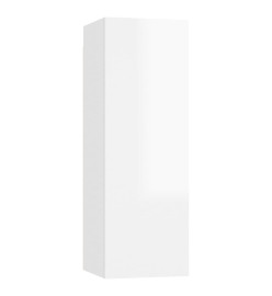 Ensemble de meubles TV 4 pcs Blanc brillant Bois d'ingénierie