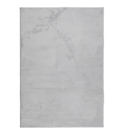 Tapis IZA poils courts style scandinave gris 160x230 cm