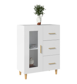 Buffet blanc 69,5x34x90 cm bois d'ingénierie