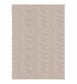 Tapis shaggy à poils longs moderne beige 160x230 cm