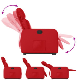 Fauteuil inclinable Rouge Similicuir
