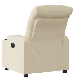 Fauteuil inclinable Crème Tissu
