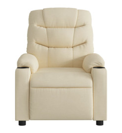 Fauteuil inclinable Crème Tissu
