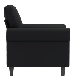 Fauteuil Noir 60 cm Similicuir