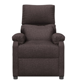 Fauteuil de massage Marron foncé Tissu