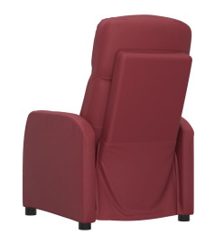 Fauteuil de massage électrique Rouge bordeaux Similicuir