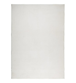 Tapis IZA poils courts style scandinave crème 200x280 cm