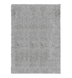 Tapis shaggy à poils longs moderne gris 120x170 cm