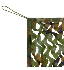 Filet de camouflage avec sac de rangement 2x5 m Vert