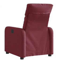 Fauteuil inclinable électrique Rouge bordeaux Tissu