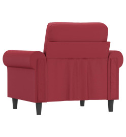 Fauteuil Rouge bordeaux 60 cm Similicuir