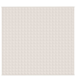 Couverture lestée Crème clair 220x230 cm 15 kg Tissu