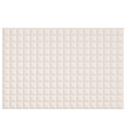 Couverture lestée Crème clair 122x183 cm 9 kg Tissu