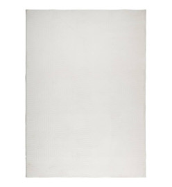 Tapis IZA poils courts style scandinave crème 240x340 cm