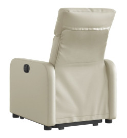 Fauteuil inclinable Crème Similicuir