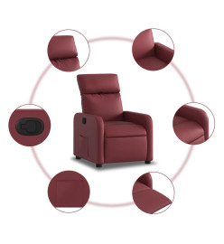 Fauteuil inclinable Rouge bordeaux Similicuir