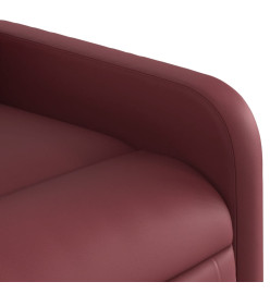 Fauteuil inclinable Rouge bordeaux Similicuir