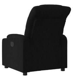 Fauteuil inclinable électrique Noir Tissu