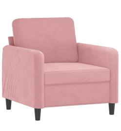 Fauteuil Rose 60 cm Velours