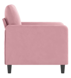 Fauteuil Rose 60 cm Velours