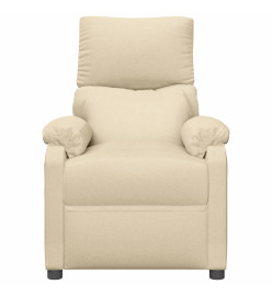 Fauteuil inclinable Crème Tissu