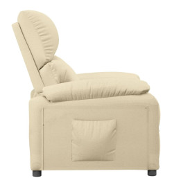 Fauteuil inclinable Crème Tissu