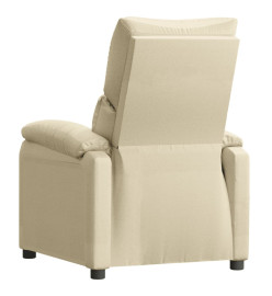 Fauteuil inclinable Crème Tissu