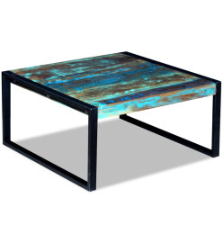 Table basse Bois de récupération massif 80 x 80 x 40 cm