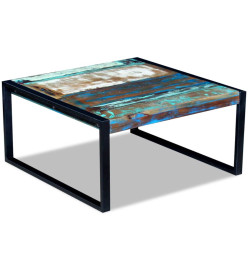 Table basse Bois de récupération massif 80 x 80 x 40 cm