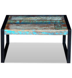 Table basse Bois de récupération massif 80 x 80 x 40 cm