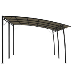 Auvent pare-soleil de jardin 6x3x2,55 m Taupe