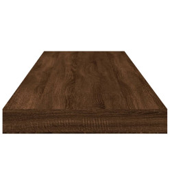 Étagères murales 4 pcs chêne marron 80x10x1,5cm bois ingénierie