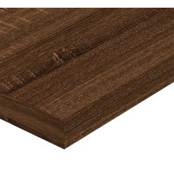 Étagères murales 4 pcs chêne marron 80x10x1,5cm bois ingénierie