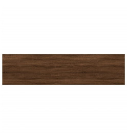 Étagères murales 4 pcs chêne marron 80x20x1,5cm bois ingénierie