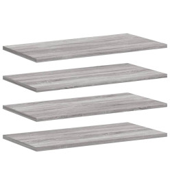 Étagères murales 4 pcs sonoma gris 60x20x1,5 cm bois ingénierie