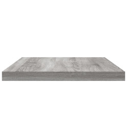 Étagères murales 8 pcs sonoma gris 40x20x1,5 cm bois ingénierie