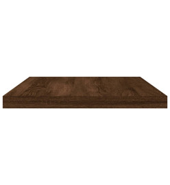 Étagères murales 8 pcs chêne marron 40x20x1,5cm bois ingénierie