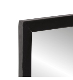 Miroir avec étagère 80x8x55 cm verre et bois massif manguier