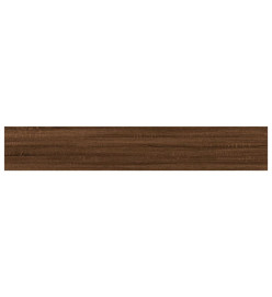 Étagères murales 4 pcs chêne marron 60x10x1,5cm bois ingénierie