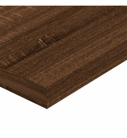 Étagères murales 4 pcs chêne marron 60x10x1,5cm bois ingénierie