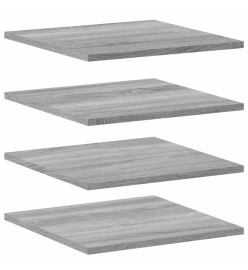 Étagères murales 4 pcs sonoma gris 40x40x1,5 cm bois ingénierie