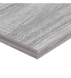 Étagères murales 4 pcs sonoma gris 100x20x1,5cm bois ingénierie