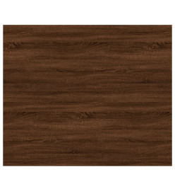 Étagères murales 4 pcs chêne marron 60x50x1,5cm bois ingénierie