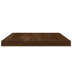 Étagères murales 4 pcs chêne marron 40x20x1,5cm bois ingénierie