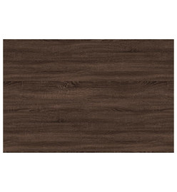 Étagères murales 4 pcs chêne marron 60x40x1,5cm bois ingénierie