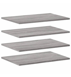 Étagères murales 4 pcs sonoma gris 60x40x1,5 cm bois ingénierie