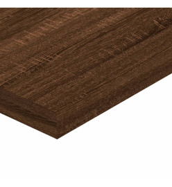 Étagères murales 8 pcs chêne marron 40x10x1,5cm bois ingénierie