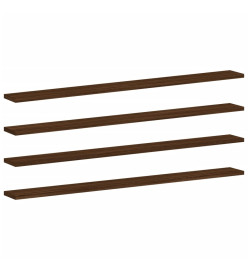 Étagères murales 4pcs chêne marron 100x10x1,5cm bois ingénierie