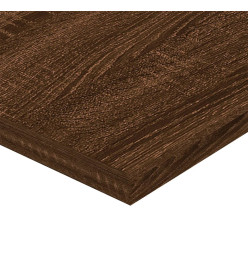 Étagères murales 4 pcs chêne marron 60x20x1,5cm bois ingénierie